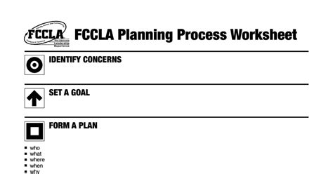 33+ Planning Process Fccla Template - PeterHadeer