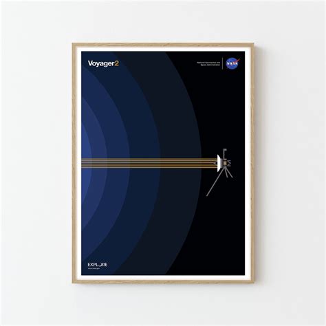 Voyager 2 Interstellar Space Poster Print Space Travel Poster NASA ...