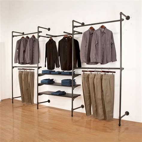 Pipe Clothing Rack Wall Mounted Subastral