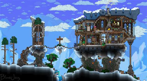 Winter Mansion : Terraria | Terraria house design, Mansions, Terraria ...