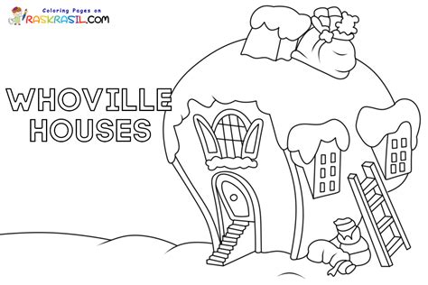 Whoville Houses Coloring Pages