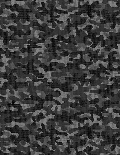 Camo Fabric by the Yard Gray Camo Black Camo Cotton Camo - Etsy