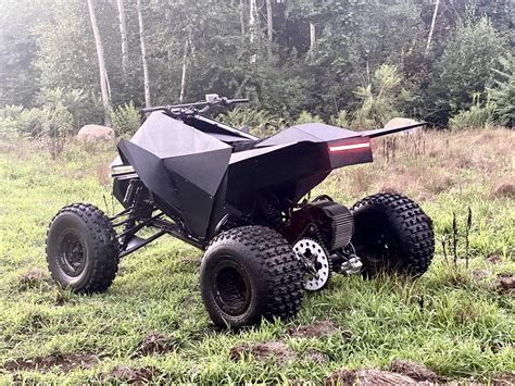 Tesla Cyberquad replica rips past 100 mph with DIY electric powertrain