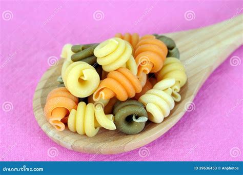 Colorful Trottole Pasta Shape Stock Image - Image of wheat, type: 39636453