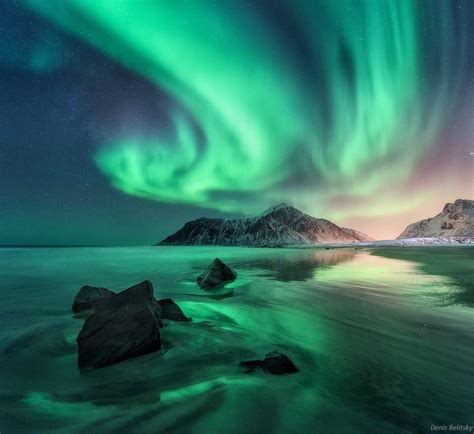 Aurora in Lofoten, Norway - ) | Northern lights, Aurora borealis ...