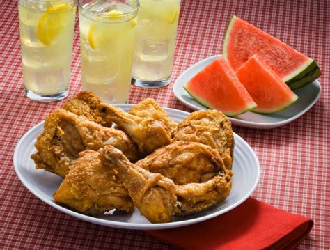 42-32281385 | Fried chicken with watermelon and lemonade ---… | Flickr