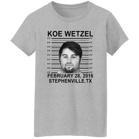 Koe Wetzel Mugshot Shirt | Teedragons.com - TeeDragons