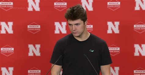 Nebraska's Chubba Purdy full press conference on Nov. 21, 2023