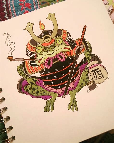 Details 67+ frog samurai tattoo super hot - in.cdgdbentre