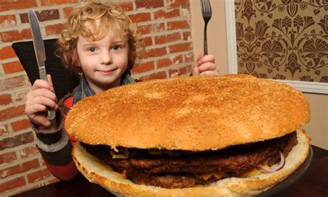 Is this Britain's biggest burger? 13,000 calorie giant is equivalent to 26 quarter-pounders ...
