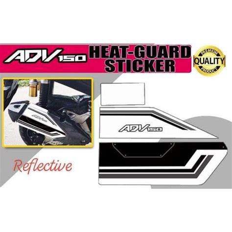 Honda ADV 150 Heat Guard Sticker Venyl and Reflective / Honda ADV 150 Accessories / Honda ADV ...