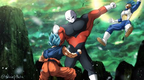 Goku & Vegeta vs Jiren frame redraw by me! : r/dbz