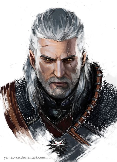 Geralt Portrait by YamaOrce on DeviantArt