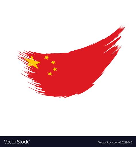 China flag Royalty Free Vector Image - VectorStock