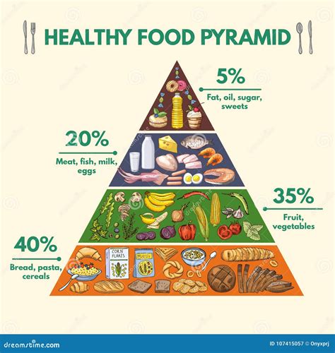 食物健康金字塔 Infographic图片 向量例证. 插画 包括有 营养, 果子, 概念, 有机, 背包 - 107415057