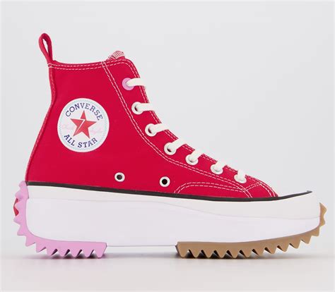 Converse Runstar Hike Trainers University Red Peony Pink - Hers trainers