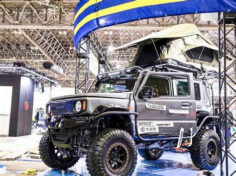 Suzuki Jimny 5 Door Showcased As Custom SUV - Offroad Tyres, Rooftop Tent