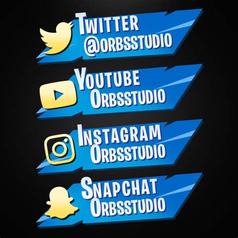 Fortnite twitch panels psd by Orbsstudio