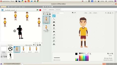 Football coach scratch tutorial - YouTube