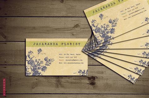 Florist business card | Florist business card, Florist, Business cards