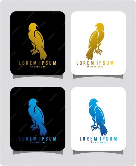 Premium Vector | Hawk logo design template