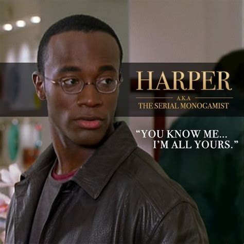 Taye DIggs is Harper. Every best man has his secrets, but this author won't be able to re-write ...