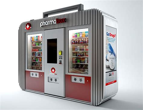 Pharmabox closeup Automated drug store | Vending machine design, Vending machine, Kiosk design