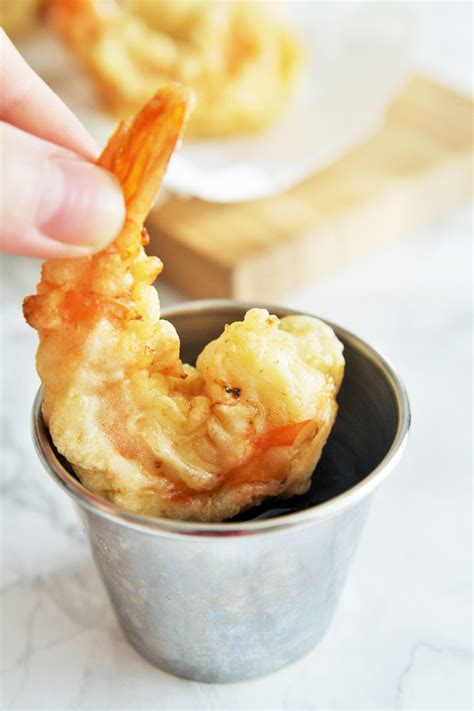 Shrimp Tempura with Sesame Soy Dipping Sauce - The Tasty Bite