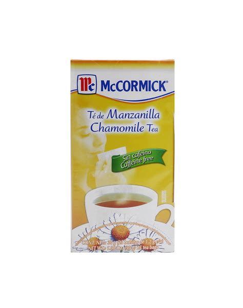 Te de Manzanilla McCormick 25 PZAS. – Onix