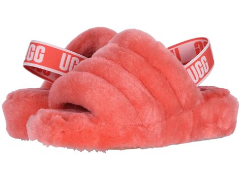 UGG Rubber Fluff Yeah Slide in Orange - Lyst