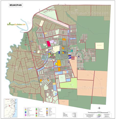 Belmopan Map | Showing Lots