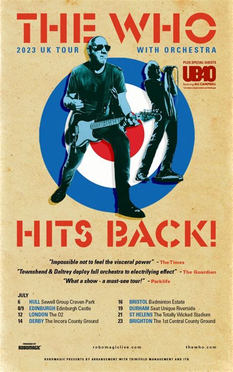 The Who announce a UK Summer tour and a new live album - The Who