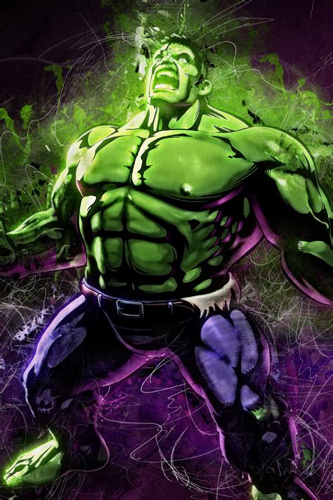 Download 1440x2880 wallpaper angry hulk, marvel, superhero, fan art, lg ...