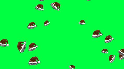 Footage Santa's Hats On Green Screen - YouTube