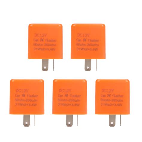 Buy Flasher Relay,5pcs/set 12V 2 Pin Plastic Motorcycle Blinker ...