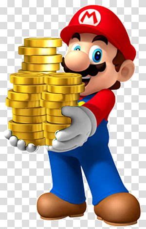 Super Mario holding coins illustration, Super Mario Bros. 2 Super Mario ...