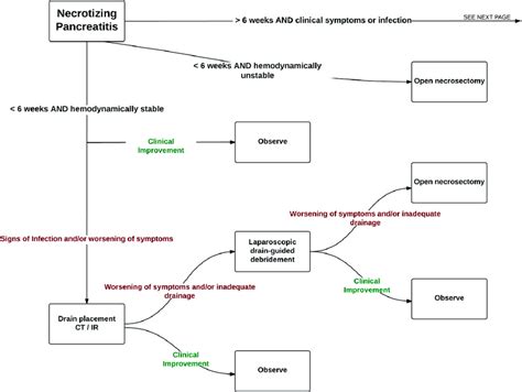 Treatment pathway for the management of necrotizing pancreatitis within... | Download Scientific ...