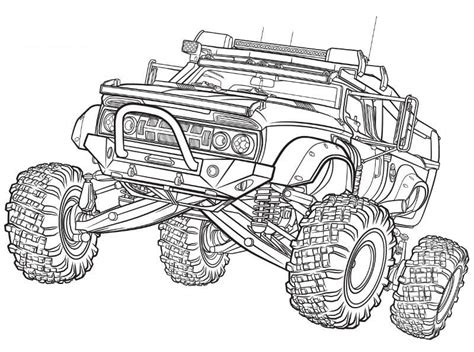 Fast And Furious Monster Truck Coloring Page - Free Printable Coloring 034