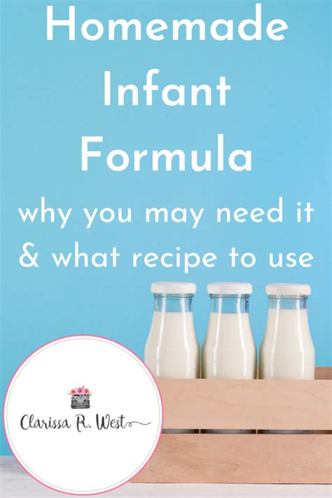 Homemade Infant Formula | printable • Clarissa R. West