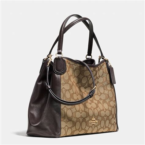 COACH Edie Shoulder Bag 28 In Signature Jacquard in Black - Lyst