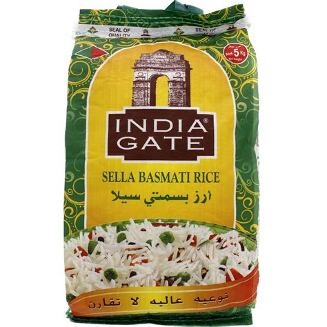 India Gate Sella Basmati Rice 5kg Online at Best Price | Basmati | Lulu ...