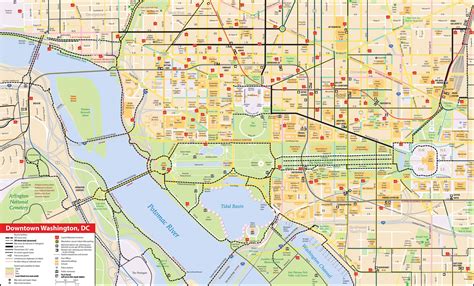 Map of Washington DC: offline map and detailed map of Washington DC city