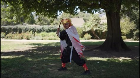 My Rengoku Cosplay Filmed by @steambunleopard - YouTube