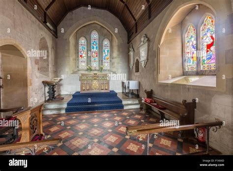 Interior view of the Church of the Holy Rood Mordiford Anglican Church ...