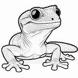 Gecko Coloring Pages Printable sketch template