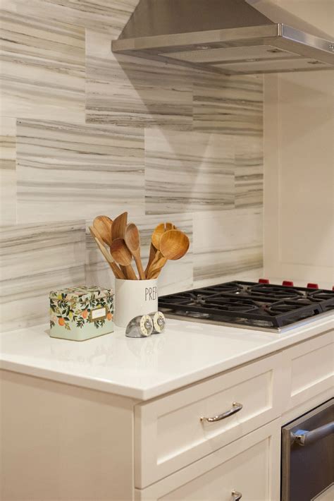 Kitchen Design - White Marble - Cambria Quartz - Artistic Tile Backsplash - Nashville Design ...