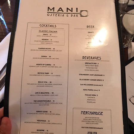 Mani Osteria, Ann Arbor - Menu, Prices & Restaurant Reviews - TripAdvisor