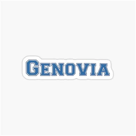 "Genovia" Sticker by Dacarrot | Redbubble