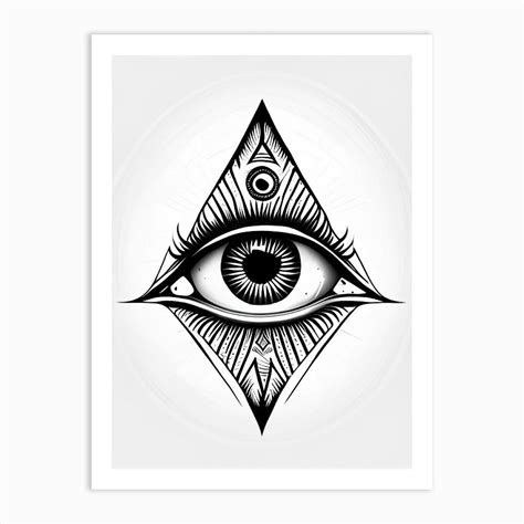 Third Eye Symbolism, Symbol, Third Eye Simple Black & White ...