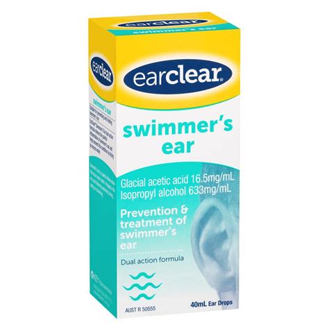 Buy EarClear Swimmer's Ear Drops 40mL – Prevention & Treatment of ...